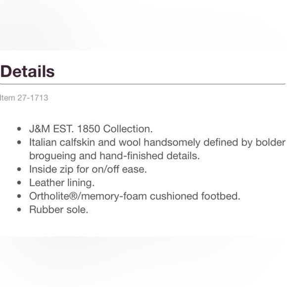 Johnston & Murphy Fullerton Leather Cap Toe Lace Up Boots Size 9 Brogue EUC - Picture 10 of 11